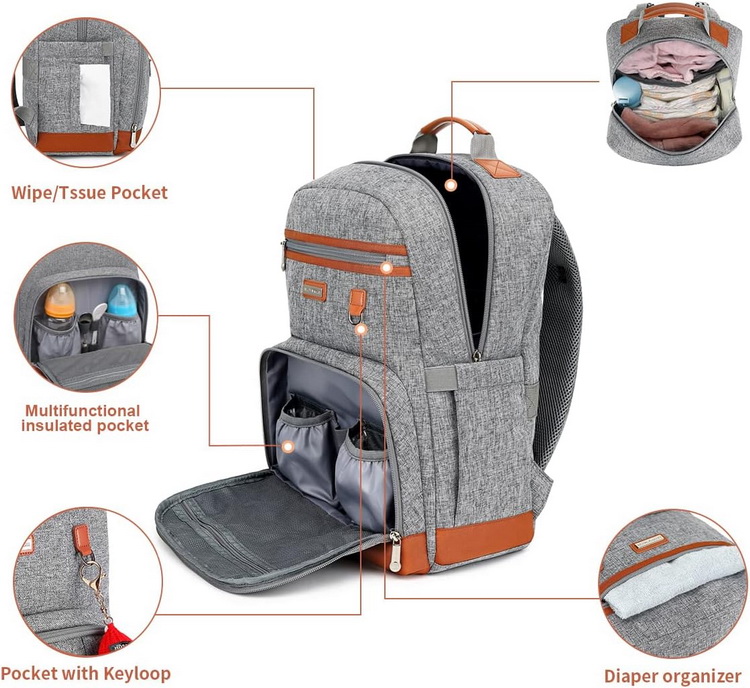BILLITON MASHI Diaper Bag Backpack Multifunctional