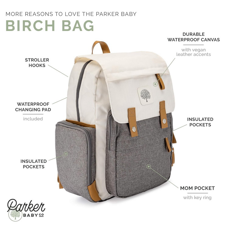 Parker Baby Diaper Backpack Storage