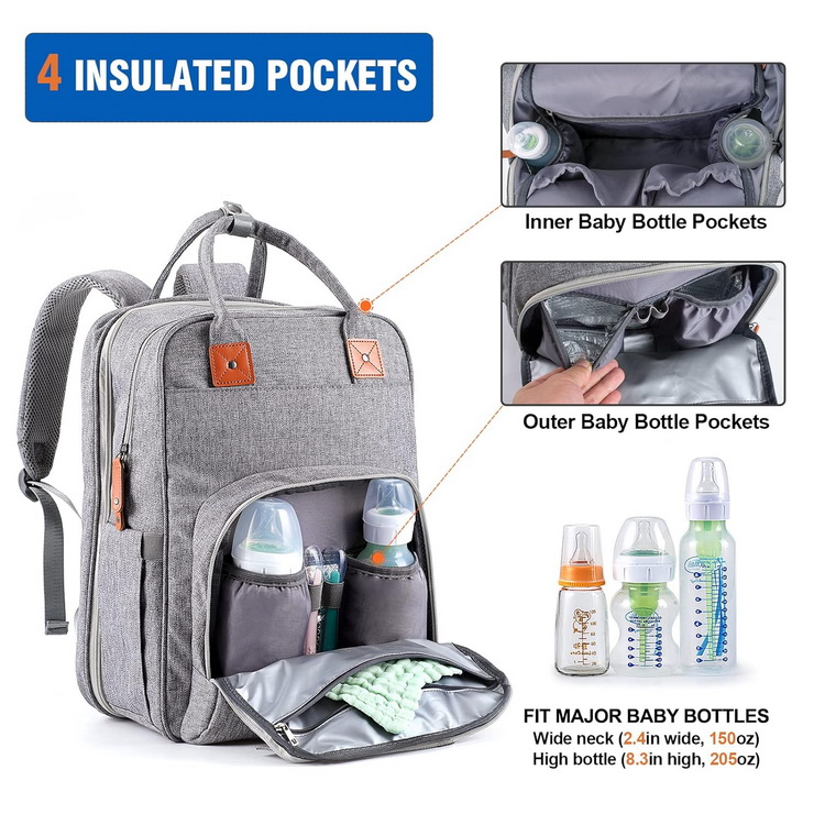 Qualyphant Extra Large Diaper Bag Insuled Pocket