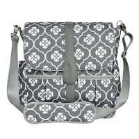 JJ Cole Gray Backpack Diaper Bag