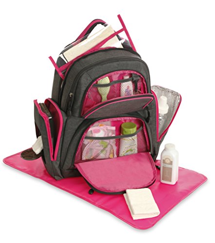 carters backpack diaper bag | Black and Pink Sports