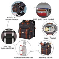 Jiefeike Boys Diaper Bag Backpack